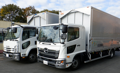 スプレー缶・ライター専用運搬車両